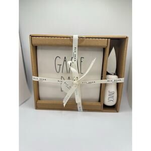 Rae Dunn GAME DAY Plate & Knife Set